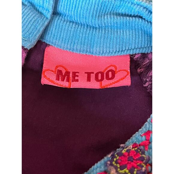 Me Too Danish Designs Dress Girl's 18-24 Months Corduroy Layered Skirt Floral - Picture 9 of 13